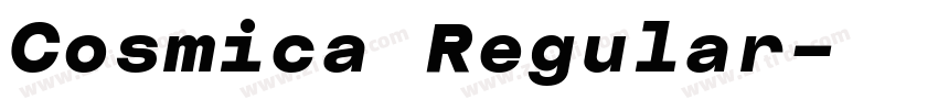 Cosmica Regular字体转换